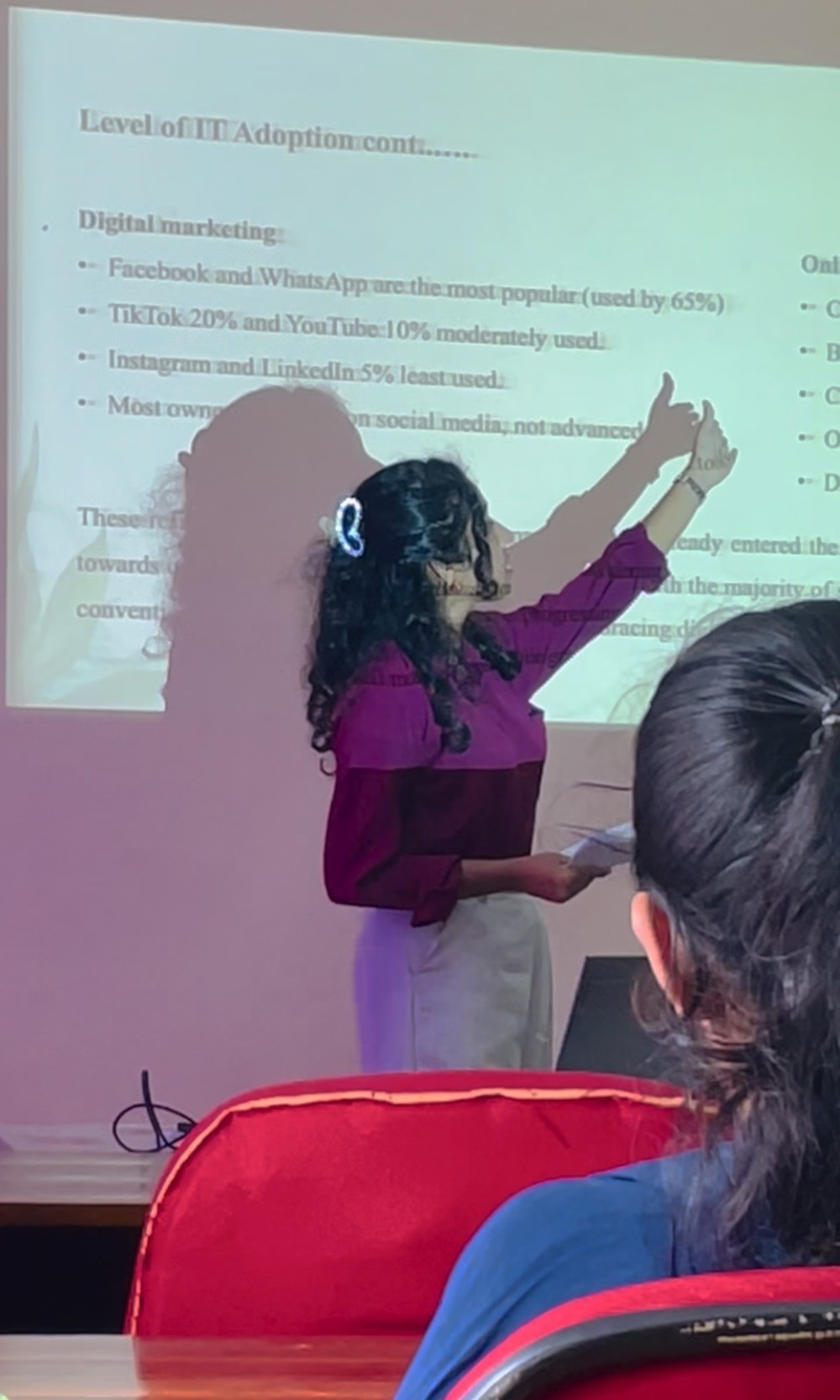 Samadhi presenting academic research